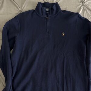 Ralph Lauren Estate Rib Sweater in Dark Blue